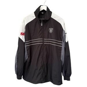 NFL Team Apparel Reebok Raiders Windbreaker Jacket Sports Illustrated Men's XL